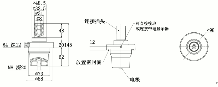 沃爾核材250A充氣柜套管結(jié)構(gòu)圖.gif